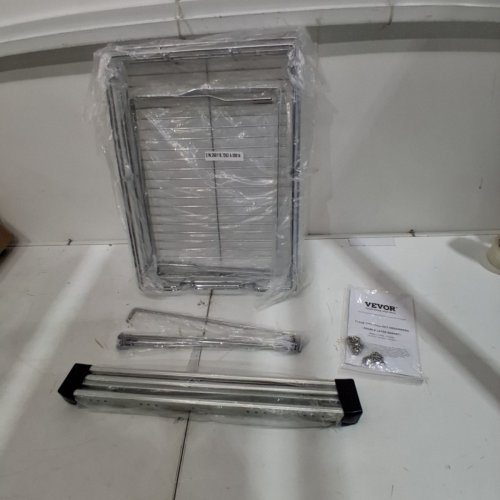 VEVOR 2-TIER WIRE PULL OUT CABINET UNDER SINK ORGANIZER - 12" X 21" (MODEL: LX-C9359) image 2