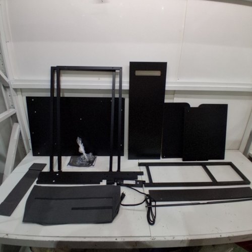 ODK L-SHAPED GAMING COMPUTER DESK WITH USB - 40" X 29.1" X 29.5" - BLACK image 2