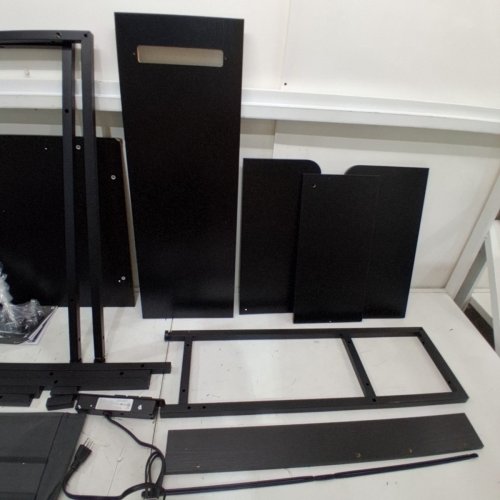 ODK L-SHAPED GAMING COMPUTER DESK WITH USB - 40" X 29.1" X 29.5" - BLACK image 5