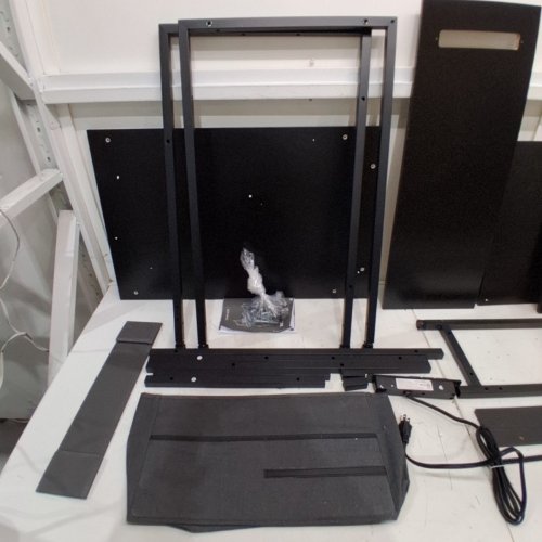 ODK L-SHAPED GAMING COMPUTER DESK WITH USB - 40" X 29.1" X 29.5" - BLACK image 6