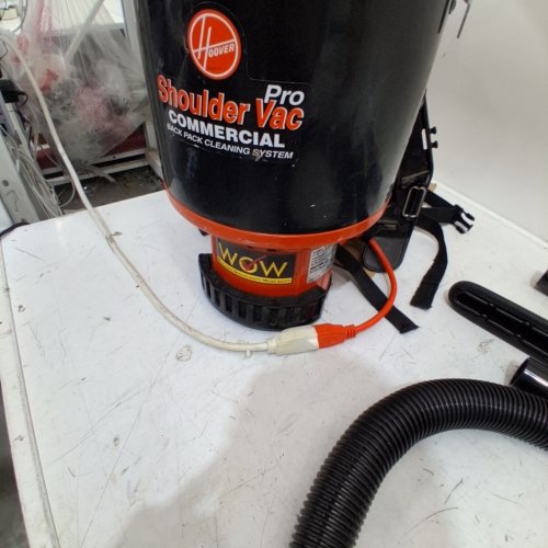 HOOVER COMMERCIAL SHOULDER VAC PRO BACK PACK BAGLESS VACUUM - 6.4QT CAPACITY - BLACK/ORANGE (MODEL: C2401) image 2