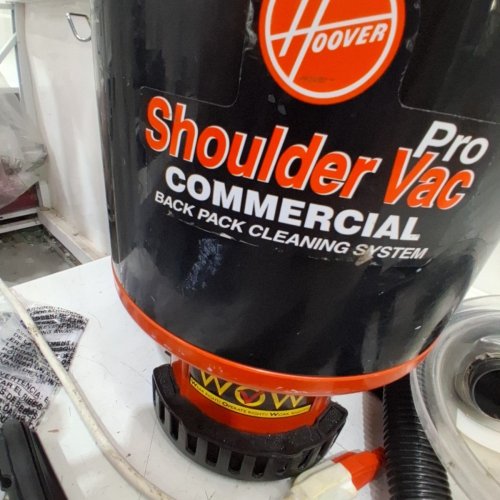 HOOVER COMMERCIAL SHOULDER VAC PRO BACK PACK BAGLESS VACUUM - 6.4QT CAPACITY - BLACK/ORANGE (MODEL: C2401) image 5
