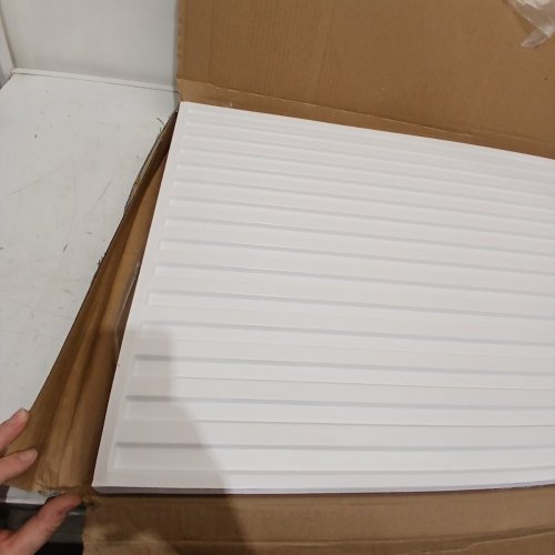 24PK LOOYEE PVC WATERPROOF AND WASHABLE FIRE-RATED DROP CEILING TILES - 2FT X 4FT - WHITE image 4