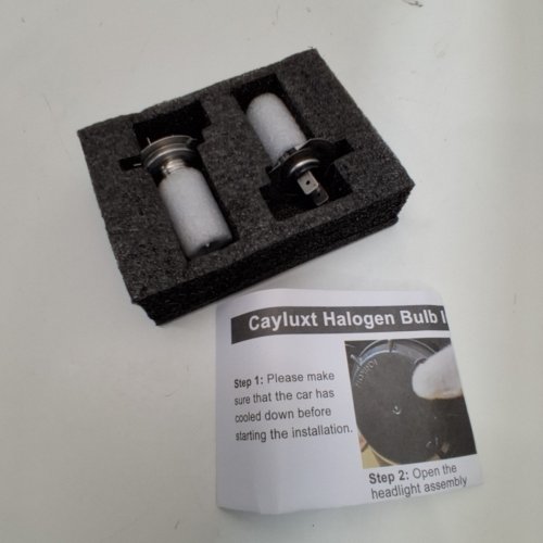 2PK CAYLUXT HALOGEN HEADLIGHT BULBS - H7 0 55W - 5000K BRIGHT WHITE image 3