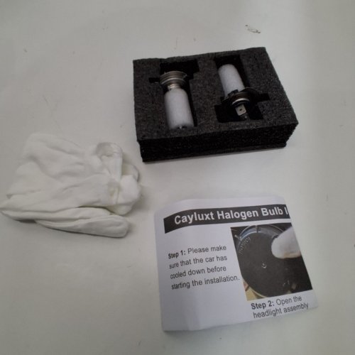 2PK CAYLUXT HALOGEN HEADLIGHT BULBS - H7 0 55W - 5000K BRIGHT WHITE image 4