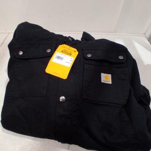 MEN'S CARHARTT BARTLETT 100% COTTON DUCK REGULAR-FIT SHERPA-LINED UTILITY JACKET - MEDIUM /TALL - BLACK (STYLE: 103826-BLK) image 2