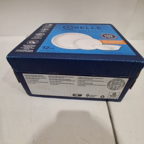 12PC CORELLE COUNTRY COTTAGE DINNERWARE SET - WHITE image 3