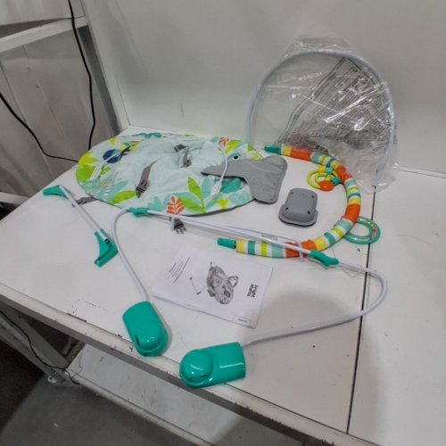 BABY BRIGHT STARTS NO SLIP BOUNCER SOOTHING VIBRATIONS INFANT SEAT - RAINFOREST VIBES - MULTICOLOUR - (MODEL: 12227-ES) image 2