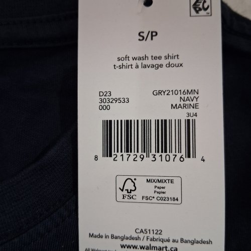 MEN'S GEORGE SOFT WASH SHORT SLEEVE CREWNECK T-SHIRT - SMALL - NAVY image 3