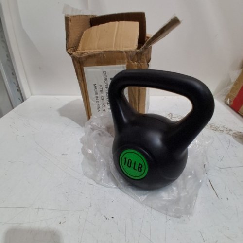 HAJEX WIDE GRIP KETTLEBELL - 10 LBS - GREEN / BLACK image 2