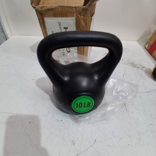 HAJEX WIDE GRIP KETTLEBELL - 10 LBS - GREEN / BLACK image 3