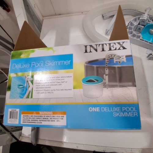 INTEX ABOVE-GROUND POOL DELUXE SKIMMER WITH CONNECTOR HOSE - BLUE/WHITE (MODEL: 28000E) image 4