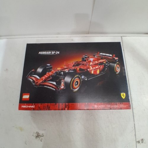 1361PC LEGO FERRARI SF-24 F1 CAR WITH REALISTIC FEATURES - RED/BLACK (MODEL: 42207) image 5