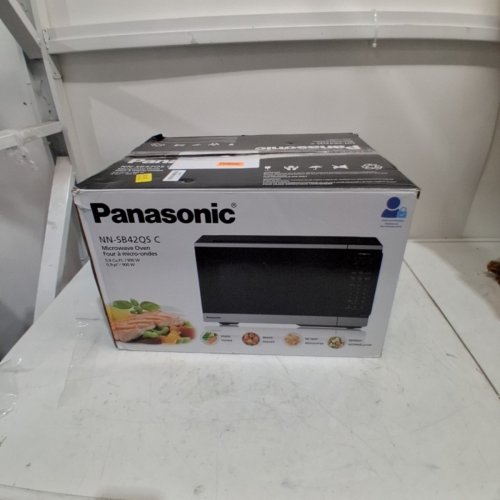 PANASONIC COMPACT HIGH POWER MICROWAVE OVEN - 0.9 CU. FT - STAINLESS STEEL/BLACK (MODEL: NN-SB42QS) image 5