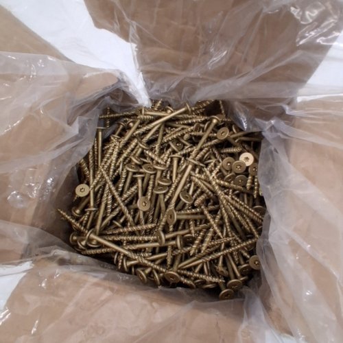 600PC FMHOTU HEAVY DUTY WOOD SCREWS - #14 X 4-1/2" - TAN image 2