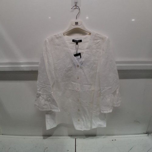 WOMEN'S BARILOCHE EMBROIDERED BLOUSE - SMALL / MEDIUMES - 38 - WHITE (STYLE : ARMEDIL) image 2