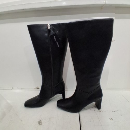 WOMEN'S NATURALIZER NONA KNEE HIGH BOOTS WITH SIDE ZIP CLOSURE - 7.5 - BLACK (STYLE : J5799S2003) image 4