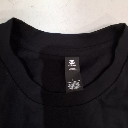 MEN'S AS COLOUR CLASSIC OVERSIZED T-SHIRT - LARGE - BLACK image 2