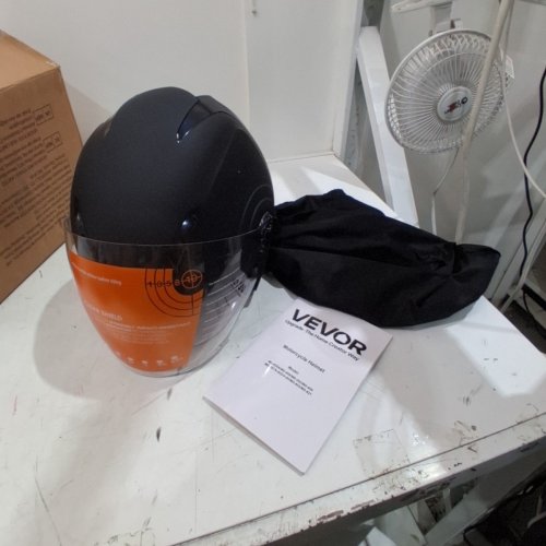 VEVOR 3/4 MOTORCYCLE HELMET MOTOCROSS HELMET - LARGE - BLACK (MODEL:WLT-215) image 3