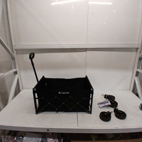 EAYNON HEAVY DUTY COLLAPSIBLE FOLDABLE EXTENDED WAGON WITH 280LBS CAPACITY - 2FT 1" X 1FT 4" - BLACK image 2