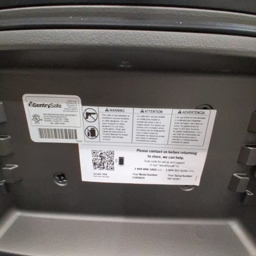 SENTRYSAFE FIREPROOF BOX AND WATERPROOF BOX WITH KEY LOCK 0.36CUFT (MODEL: CHW30220) image 4