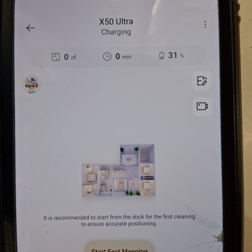 DREAME X50 ULTRA SMART ROBOT VACUUM/MOP COMBO WITH SELF-EMPTYING STATION - AUTO-WASH/REFILL & 3D MAPPING - APP/WIFI CONNECTIVITY - BLACK - (MODEL: ‎RLX85CE) image 2