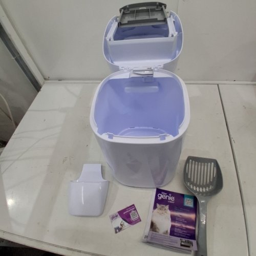 LITTER GENIE STYLE CAT LITTER ODOR CONTROL DISPOSAL SYSTEM PAIL WITH SCOOP AND HOLDER - 18" - WHITE (MODEL: ‎I000658) image 2