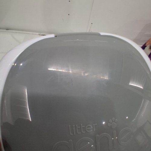 LITTER GENIE STYLE CAT LITTER ODOR CONTROL DISPOSAL SYSTEM PAIL WITH SCOOP AND HOLDER - 18" - WHITE (MODEL: ‎I000658) image 4