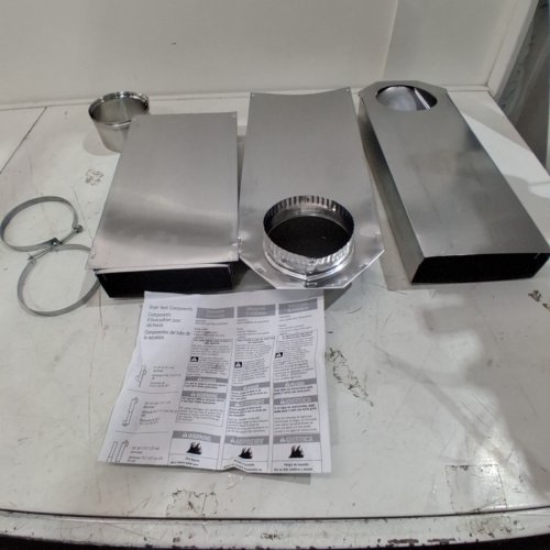 WHIRLPOOL ADJUSTABLE DRYER TELESCOPING VENT PERISCOPE- STAINLESS STEEL (MODEL: 4396014) image 2