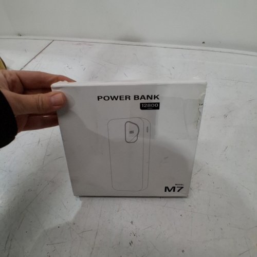 2PK FANCYBEAN POWER BANK WITH BUILT IN CABLES - 12800MAH - BLACK/WHITE (MODEL:M7) image 3