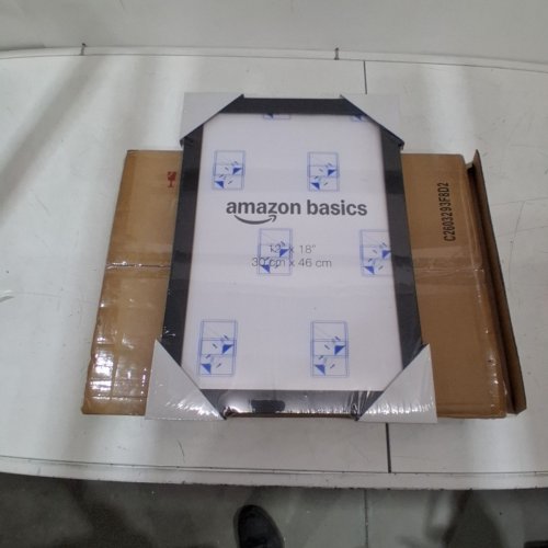 AMAZON BASICS WOOD POSTER RECTANGULAR FRAME - 12" X 18" - BLACK image 2