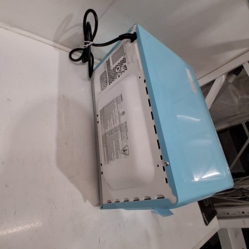GALANZ RETRO STYLE MICROWAVE WITH LOCKING DOOR - 900W 0.9CU.FT - BLUE (MODEL: GLCMKZ09BER09) image 6
