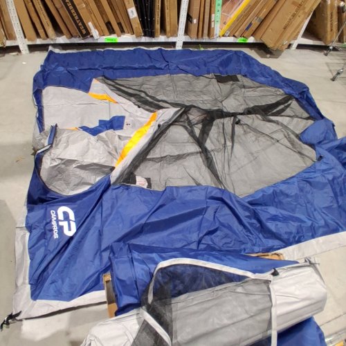 CAMPROS CP 6/8 PERSON FAMILY CAMPING WATERPROOF ALL-SEASON DOME TENT WITH TOP RAINFLY & CARRY BAG - BLUE/GREY (MODEL: CP-120976N) image 2