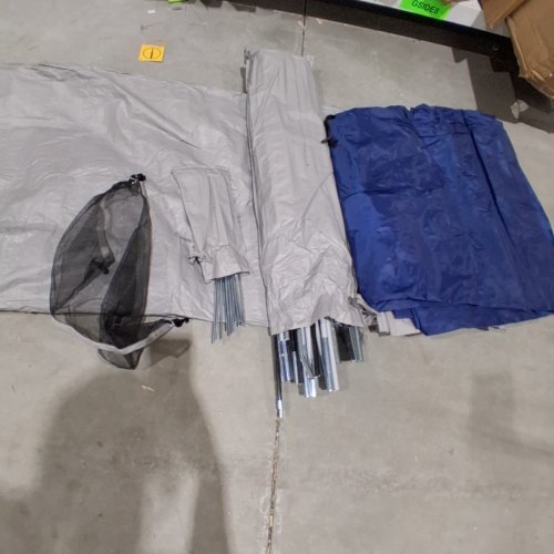 CAMPROS CP 6/8 PERSON FAMILY CAMPING WATERPROOF ALL-SEASON DOME TENT WITH TOP RAINFLY & CARRY BAG - BLUE/GREY (MODEL: CP-120976N) image 4