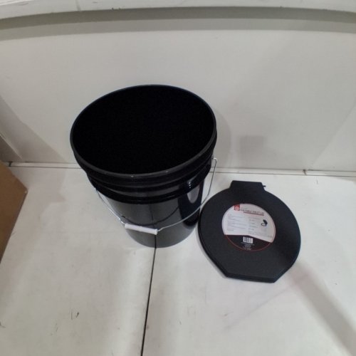 72 HRS PREMIUM PORTABLE CAMPING TOILET SEAT WITH LID AND BUCKET FOR CAMPING, HIKING, EMERGENCIES - BLACK (MODEL: SAN-006) image 5