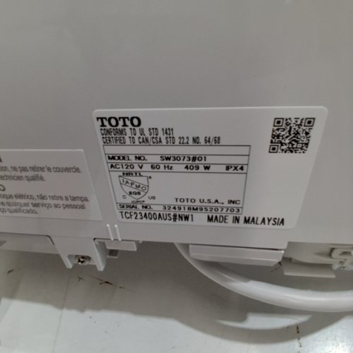 TOTO WASHLET C2 ELECTRONIC BIDET TOILET SEAT WITH HEAT FUNCTIONS - ROUND - COTTON WHITE (MODEL: SW3073#01) image 3