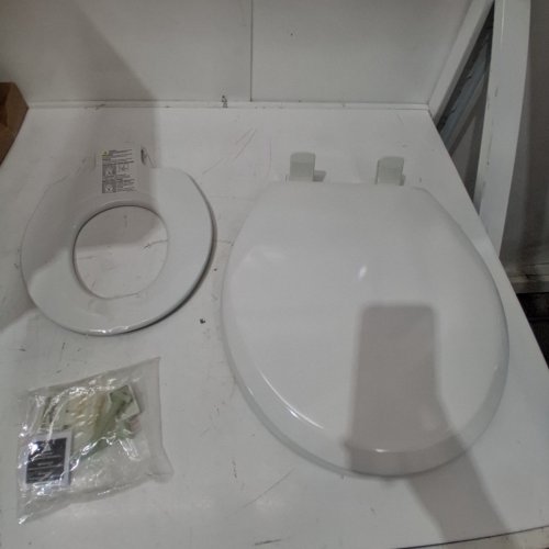 BEMIS MAYFAIR KENDALL SLOW CLOSE ROUND TOILET SEAT - ENAMELED WOOD SEAT - 17" - WHITE (MODEL: 888SLOW) image 2