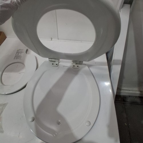 BEMIS MAYFAIR KENDALL SLOW CLOSE ROUND TOILET SEAT - ENAMELED WOOD SEAT - 17" - WHITE (MODEL: 888SLOW) image 5
