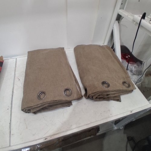 (2 PANEL) BEAUTYREST GROMMET TOP BLACKOUT CURTAIN WITH LINER - 52" X 90" - BROWN (MODEL: 6699105) image 4