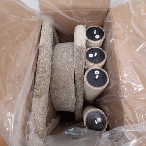 AMAZON BASICS CAT ACTIVITY TREE - 31.5"/MEDIUM - BEIGE image 3