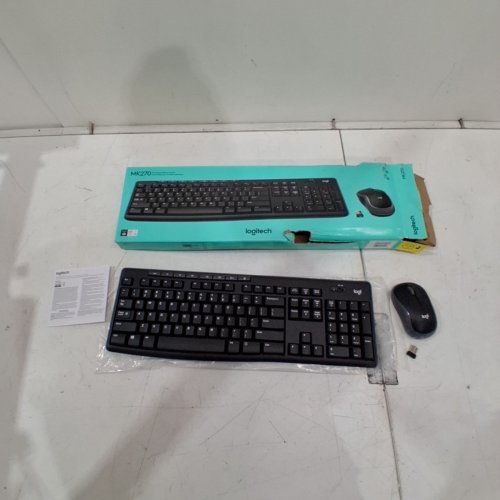 LOGITECH WIRELESS KEYBOARD AND MOUSE COMBO - 2.4 GHZ WIRELESS - BLACK (MODEL: MK270) image 4