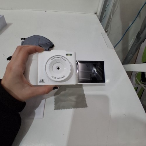 ZHIXJIA 4 K DIGITAL CAMERA WITH 16X DIGITAL ZOOM AND 2.8" FLIP SCREEN DISPLAY - WHITE image 5