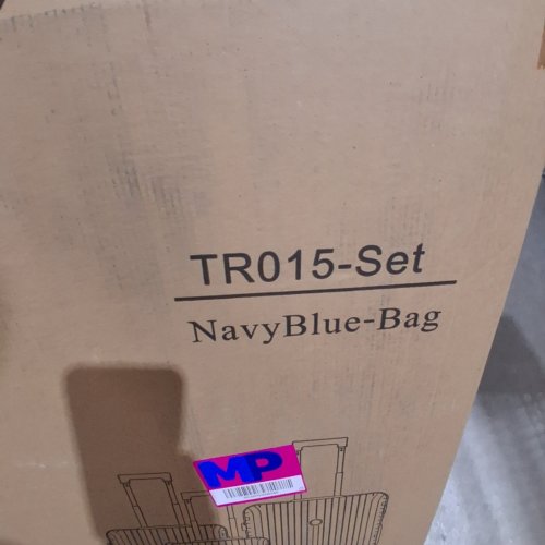 5PC JOYWAY LUGGAGE SET PP HARDSHELL CARRY ON SUITCASE SET, TRAVEL SUITCASES WITH DOUBLE SPINNER WHEELS AND TSA LOCK - 20" / 24" / 28" - NAVY BLUE - (MODEL: TR015-SET) image 2