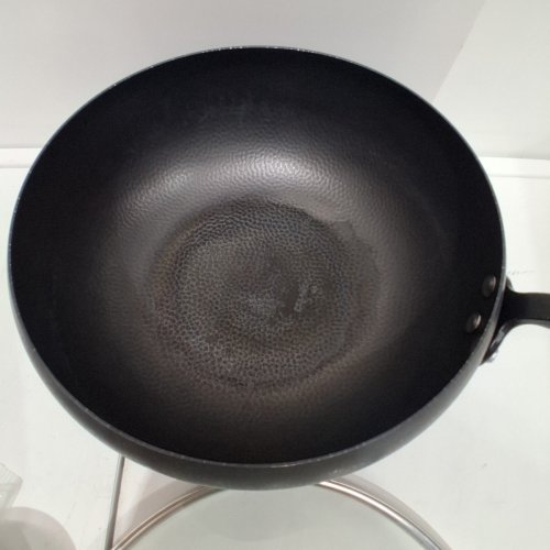 WOK STIR FRY PAN WITH ACCESSORIES - 10" - BLACK image 3