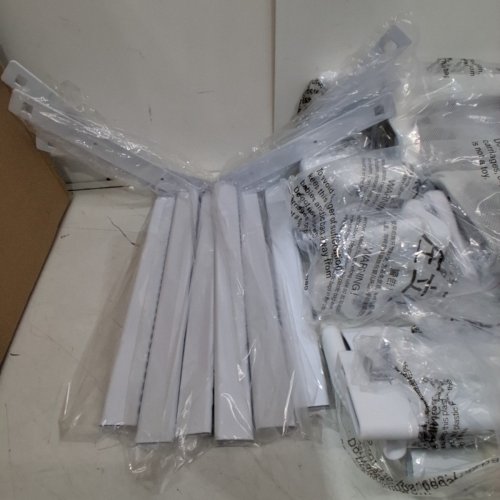 3PK AQUAVOGUE ADJUSTABLE BED RAILS - FULL (78.7" X 78.7" X 60") - GREY/WHITE (MODEL: BR-G-SKY) image 4