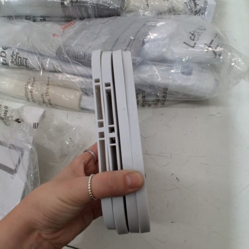 3PK AQUAVOGUE ADJUSTABLE BED RAILS - FULL (78.7" X 78.7" X 60") - GREY/WHITE (MODEL: BR-G-SKY) image 5