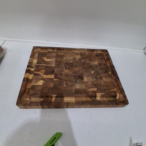 BME WOOD ACACIA CUTTING BOARD - 17" X 13" - BROWN image 2
