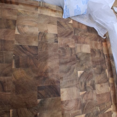BME WOOD ACACIA CUTTING BOARD - 17" X 13" - BROWN image 3