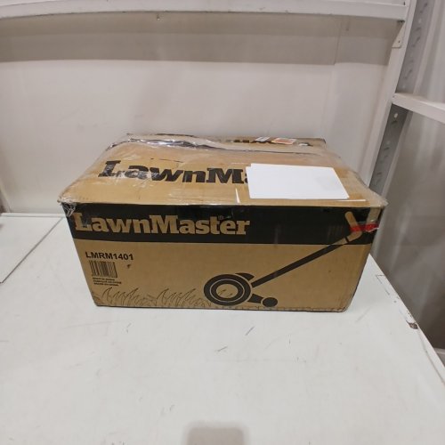 LANMASTER PUSH REEL LAWN MOWER - 14" - BLACK/ORANGE (MODEL: LMRM1401) image 5