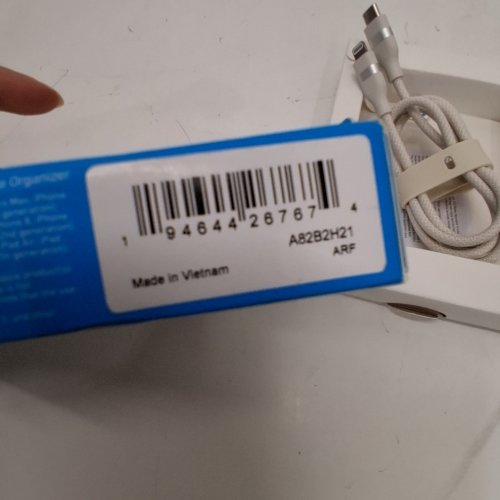 ANKER ULTRA SOFT UPCYCLED-BRAIDED USB-C TO LIGHTNING CABLE - 60W MAX FAST CHARGING - OFF-WHITE (MODEL: A82B2H21) image 2